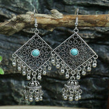Exquisite Turquoise Bell Earrings