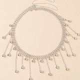 4449 2025 waistchain small bead pendant fringed waist chain waist jewelry party party daily wear waist chain