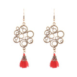 Geometric tassel simple earrings
