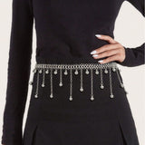 4449 2025 waistchain small bead pendant fringed waist chain waist jewelry party party daily wear waist chain