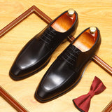 2025 Business casual shoes cowhide men's shoes dress shoes British men's comfortable shoes men's low-top fashion versatile leather shoes men