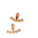 S925 silver needle simple fashion beanie earrings