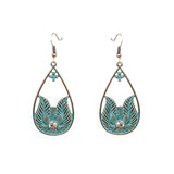Tassel pendant alloy retro earrings