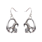 Horrible funny skull Halloween earrings