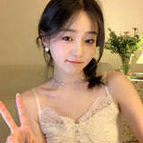 S925 silver needle Korean bow love earrings