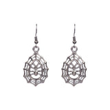 Horrible funny skull Halloween earrings