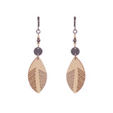 Tassel alloy hollow earrings