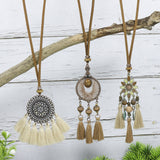 Vintage geometric handmade necklace