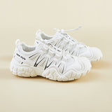 2025  ins Korean version of the new dad shoes girl  spring student sports running casual thick sole height increase street shot KT251
