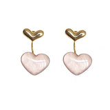 Sweet pink love exquisite earrings