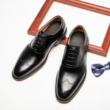 2025 Douyin men's shoes business casual British Oxford shoes comfortable cowhide inner lightweight breathable fashion leather