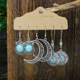Snow tassel love wing earrings