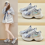 ins Korean version of the new dad shoes girl  spring student sports running casual thick sole height increase street shot Y2581