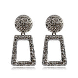 Metal wind geometric earrings