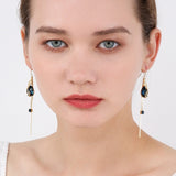 Simple long earrings