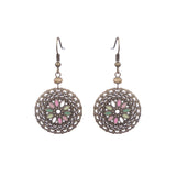 Tassel alloy hollow earrings