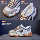2025  Korean version of dad shoes for women  spring new breathable sports shoes for women ins tide students platform casual shoes for women Y01