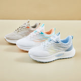 ins tide Korean version of flying woven sports shoes for women's  spring new student running casual shoes to increase the height of street shooting Q1003