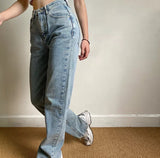 themeisles - Key And Lock Straight Jeans