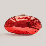 women's  new shoulder oblique span bag, special-shaped shell electroplating bag, fashion wedding dinner clutch bag