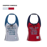 TX218 retro trend 2025 summer high-end niche design hot girl clothing thin women's neck vest