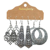 Snow tassel love wing earrings