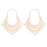 Golden geometry double C earrings