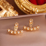 S925 silver needle simple fashion beanie earrings