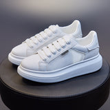 Couple ins McQueen little white shoes women's 2023 spring new student board shoes women's thick-soled breathable men's tide 6601