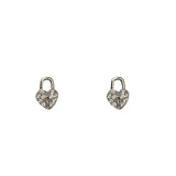 Concentric lock design sense of love lock earrings