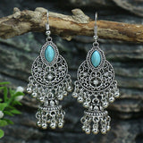 Exquisite Turquoise Bell Earrings