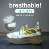 2025  ins Korean version of flying woven shoes  summer new student sports shoes breathable fitness running casual shoes YDY423