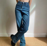 themeisles - Key And Lock Straight Jeans