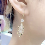 Leaf fashion earrings