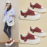 2025  spring white shoes new Korean version ins female students platform heightening sports board shoes casual street shooting HB277