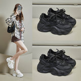 2025  ins Korean version of the new dad shoes for women  spring student sports running shoes casual shoes heightening FB3306-1