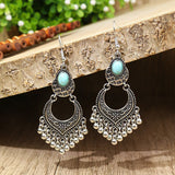 Exquisite Turquoise Bell Earrings