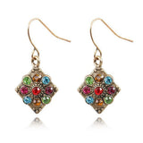 Round openwork bohemian earrings