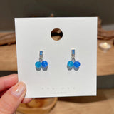 Lovely, sweet, small and delicate cherry earrings