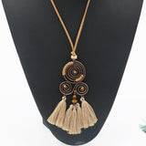 Vintage geometric handmade necklace