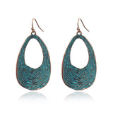 Round alloy earrings