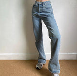 themeisles - Key And Lock Straight Jeans