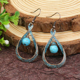 Tassel pendant alloy retro earrings