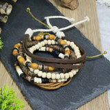 Fashion leather rope hand-woven bracelet