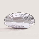 women's  new shoulder oblique span bag, special-shaped shell electroplating bag, fashion wedding dinner clutch bag