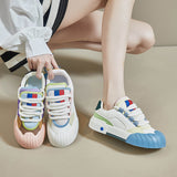 2025  spring little white shoes new Korean version ins female students platform heightening sports tide casual board shoes tide E801
