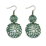 Round alloy earrings