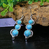 Exquisite Turquoise Bell Earrings
