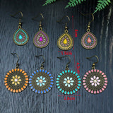 Drop oil geometric Bohemian earrings