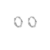 S925 silver needle temperament geometric twist simple earring earrings